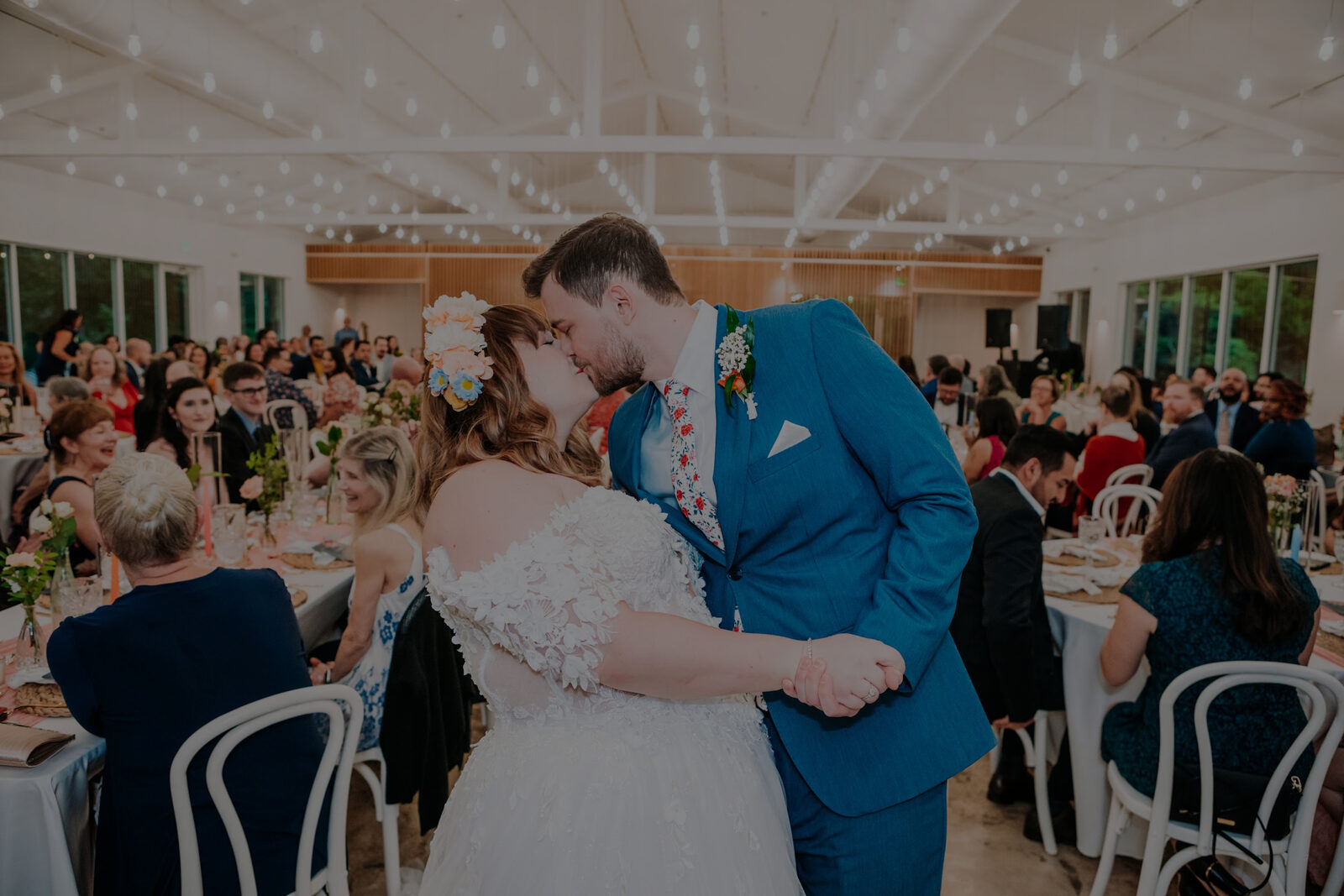 Couple on their wedding day with Brey & Co.